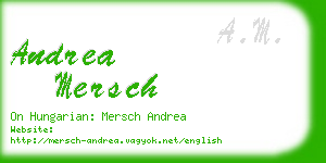 andrea mersch business card